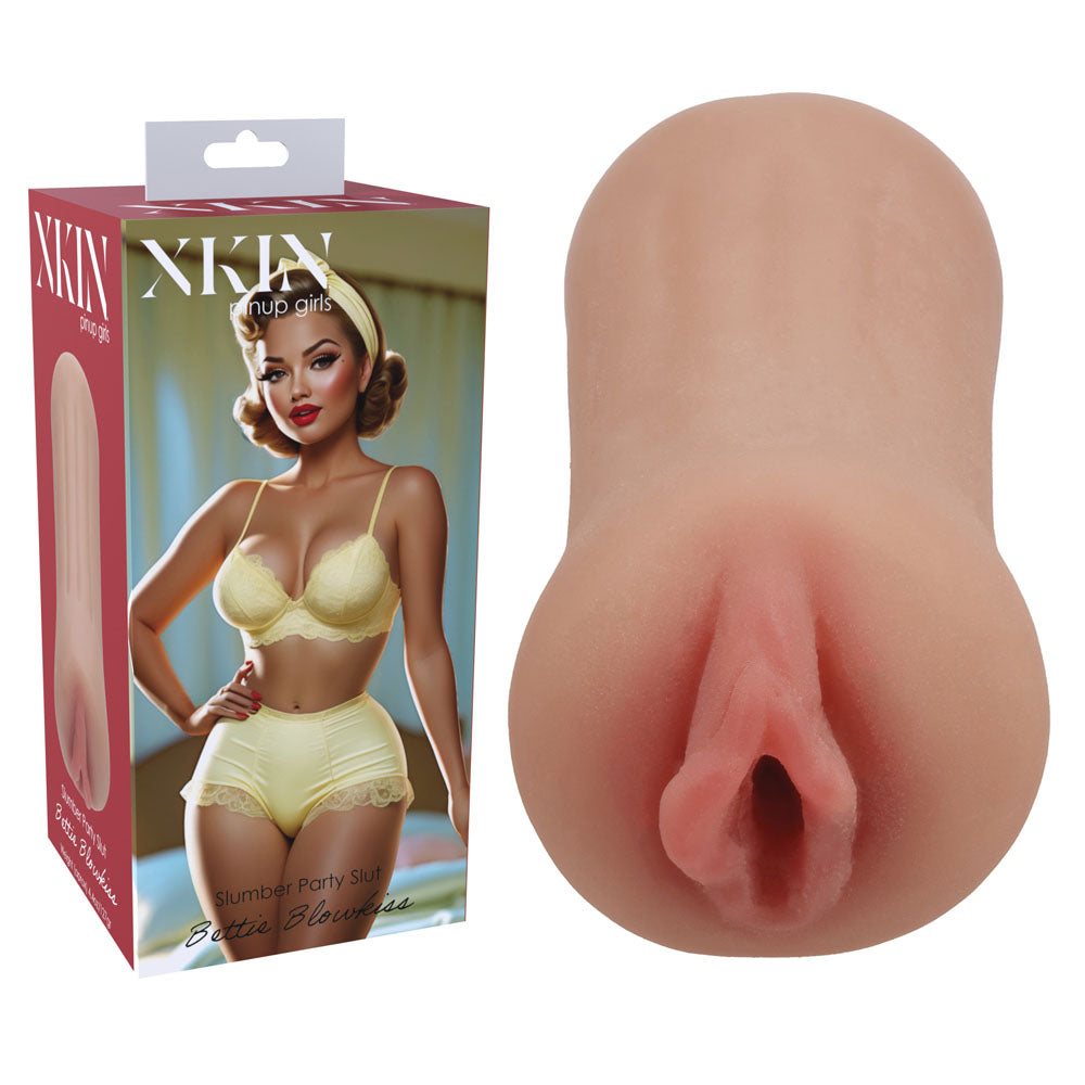 XKIN PinUp Girls - Bettie Blowkiss - Tan 12 cm Vagina Stroker Tan > Sex Toys For Men > Masturbators > Manual Main image