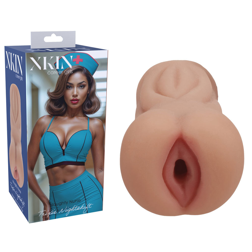 XKIN PinUp Girls - Trixie Nightshift - Tan 12 cm Vagina Stroker Tan > Sex Toys For Men > Masturbators > Manual