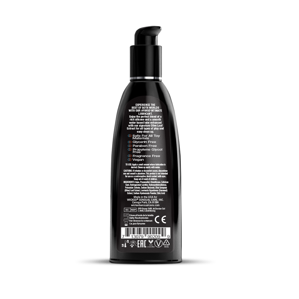 Wicked Hybrid Water and Silicone Blended Lubricant 240ml Bottle > Lube > Hybrid