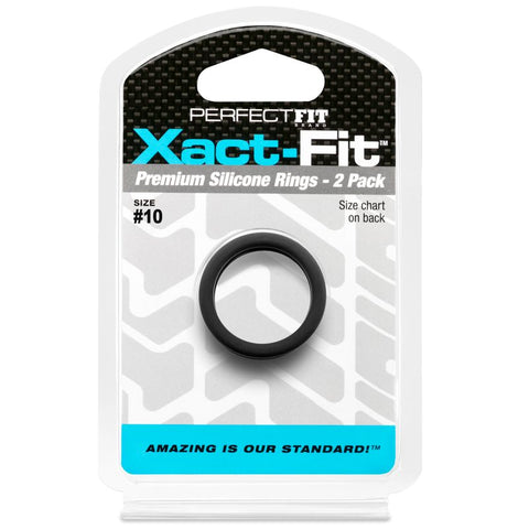 Xact-Fit #10 1in 2 Pk Precision Cock Ring Set COCK RINGS
