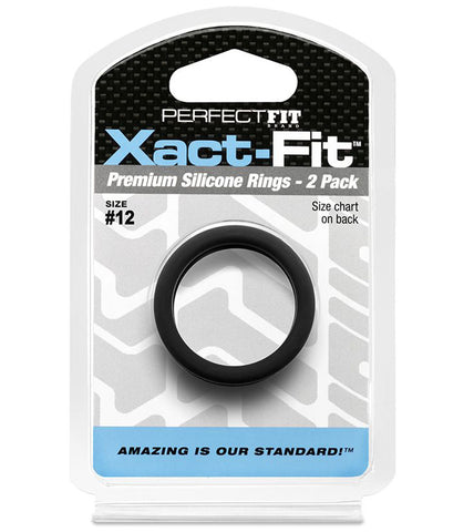 Xact-Fit #12 1.2in 2 Pk Precision Cock Ring Set COCK RING Set