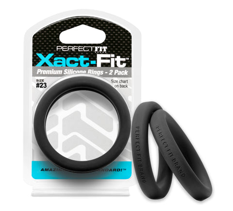 Xact Fit 23 2.3 Inch Two Pack Precision COCK RINGS