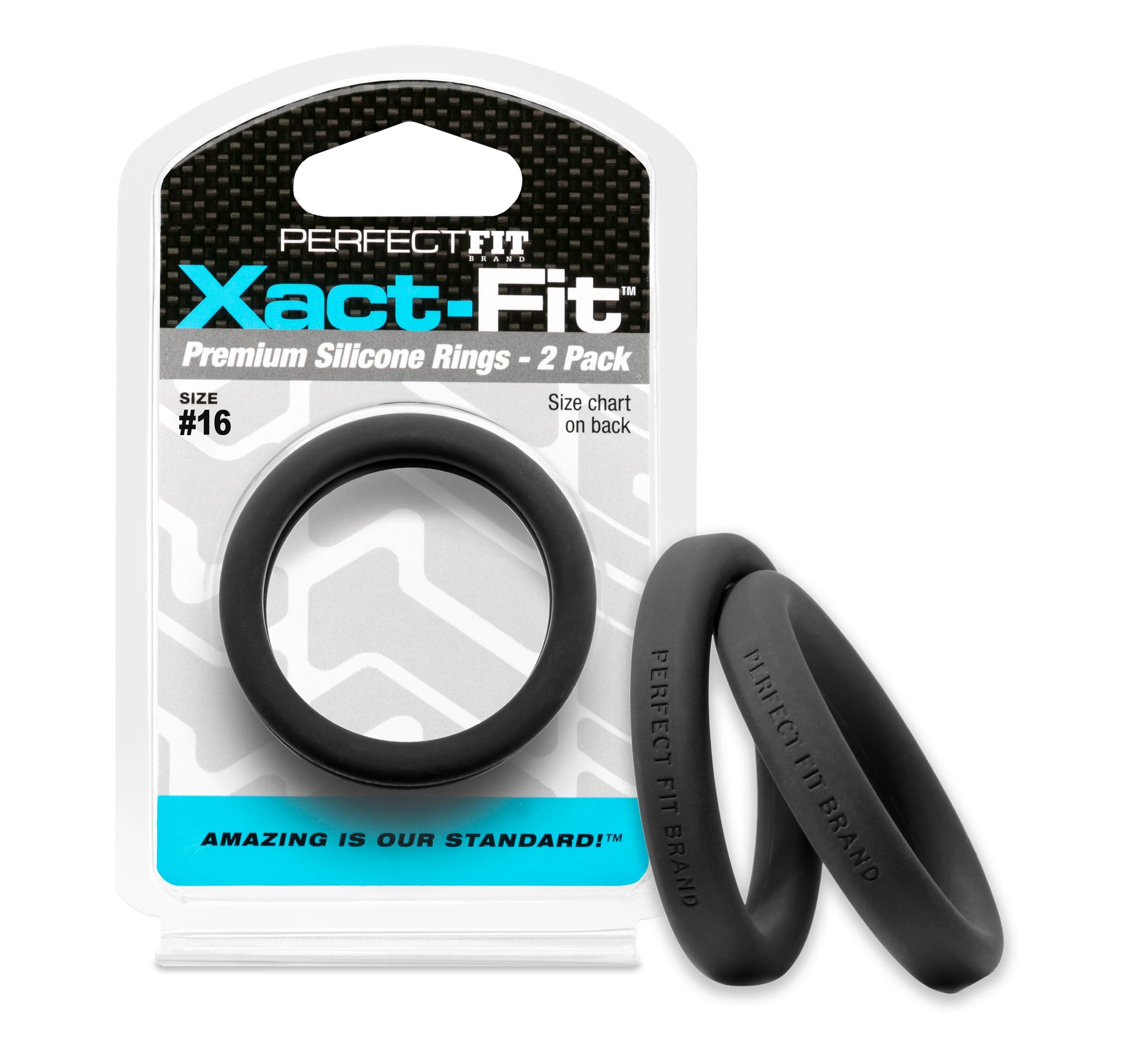 Xact Fit Cock Rings 1.6 Inch Two Pack > Cock Ring > Sets Main image