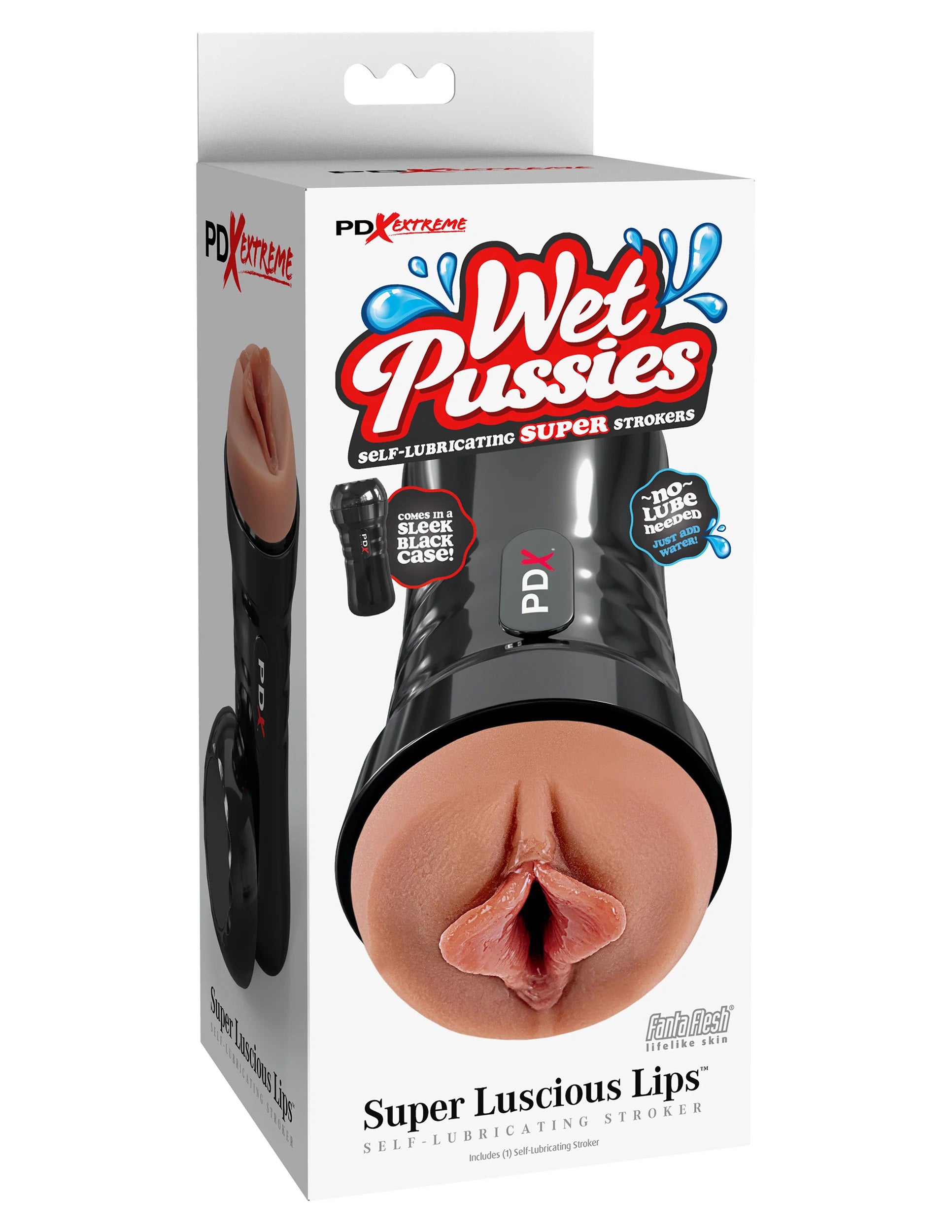 Pdx Extreme Wet Pussies Super Luscious Stroker Brown Brown Strokers - Manual