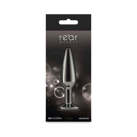 Rear Assets Tapered (Gunmetal Black) – Lightweight Anal Plug Black Butt Plugs