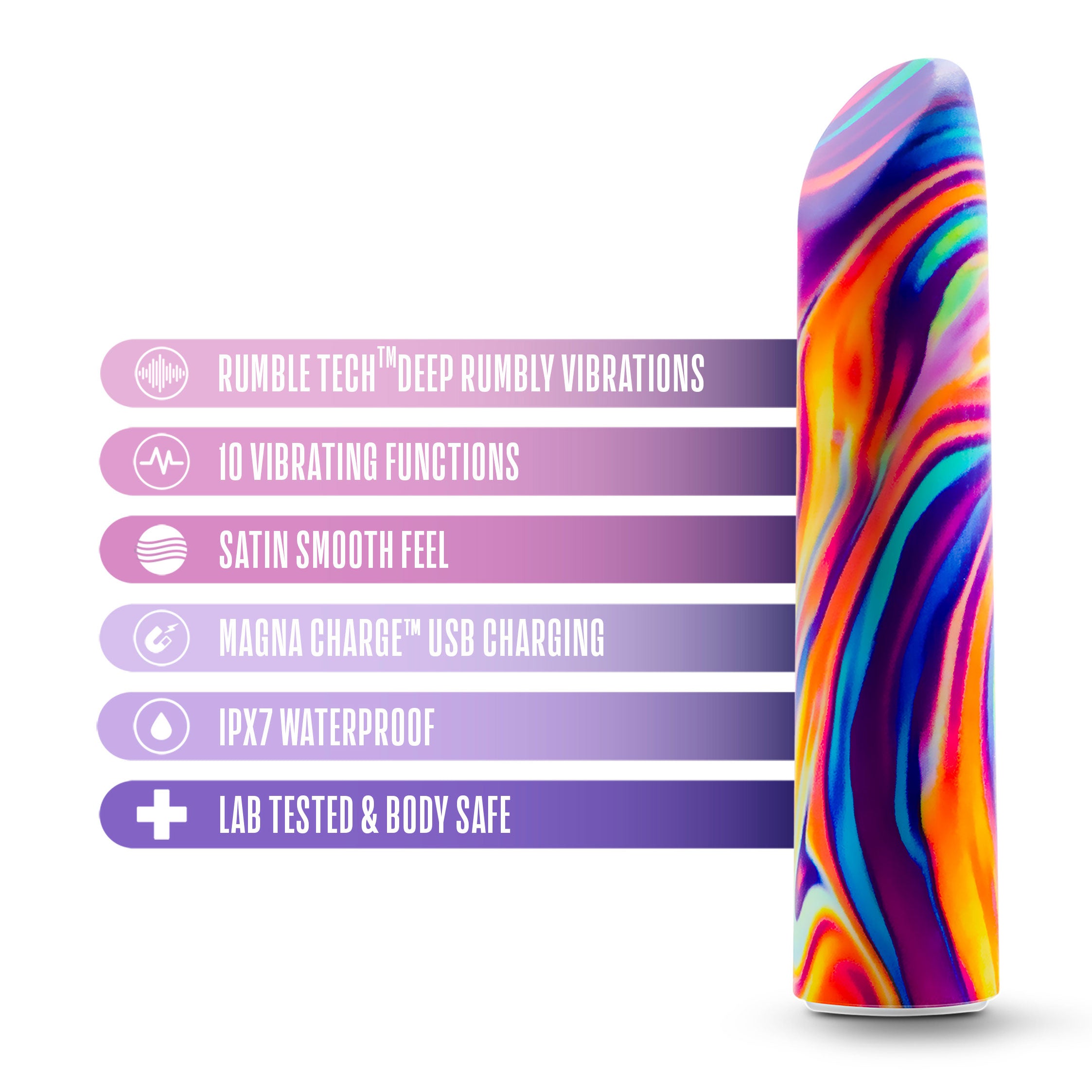 Limited Addiction Psyche Power Vibe (Rainbow) – USB Rechargeable Vibrator 10.2 cm > Vibrators > Mini Vibrators