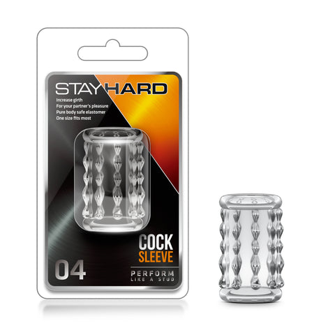 Stay Hard Cock Sleeve 04 Premium Penis Sleeve for Enhanced Pleasure Clear SLEEVES
