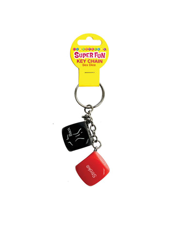 Super Fun Key Chain Sex Dice Erotic Dice Novelty Keychain Multi Gag Gifts & Novelties