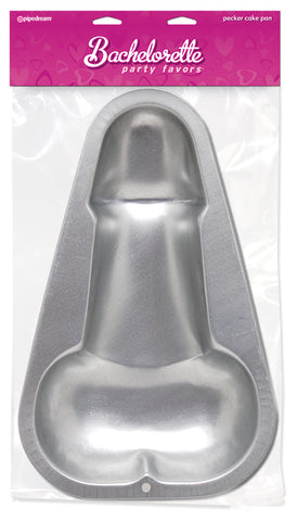 Bachelorette Party Favors Pecker Cake Pan Novelty Cake Pan Silver Bachelor & Bachelorette Items