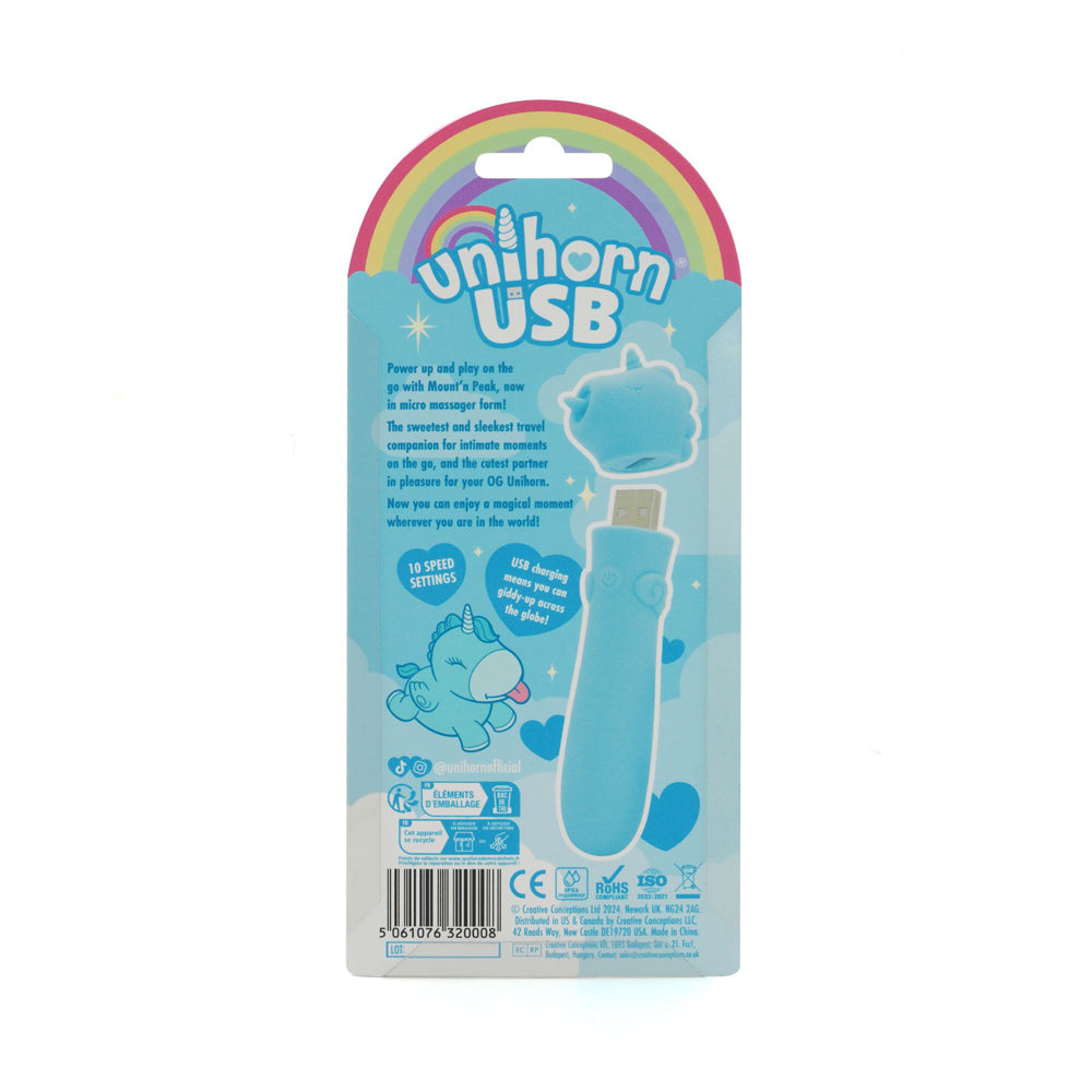 Karma Lilac Unihorn USB – Compact Rechargeable Silicone Vibrating Bullet > Vibrators > Ladies > Clitoral Vibrators and Stimulators