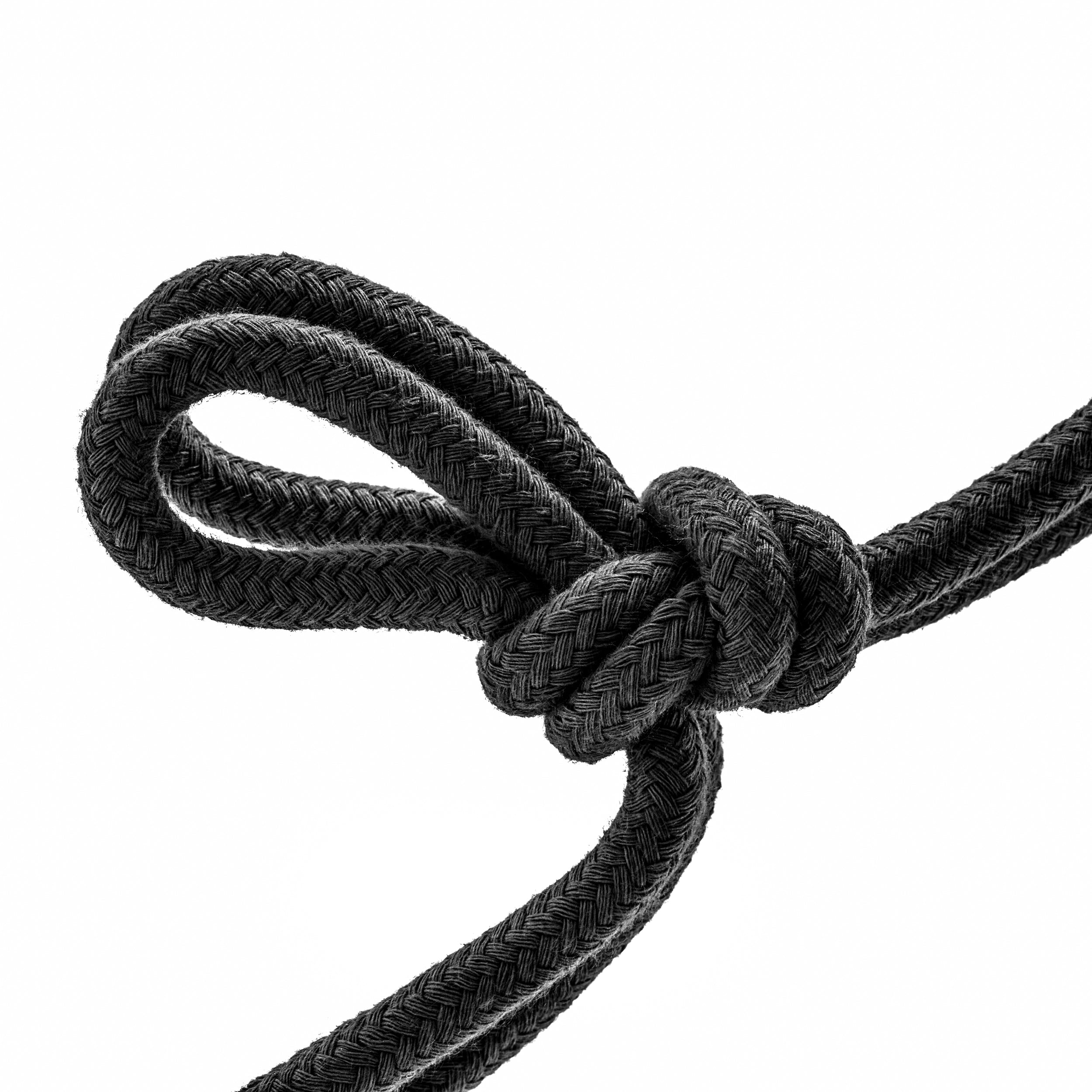 Temptasia Bondage Rope 10 Meter Soft Cotton Black Black Rope