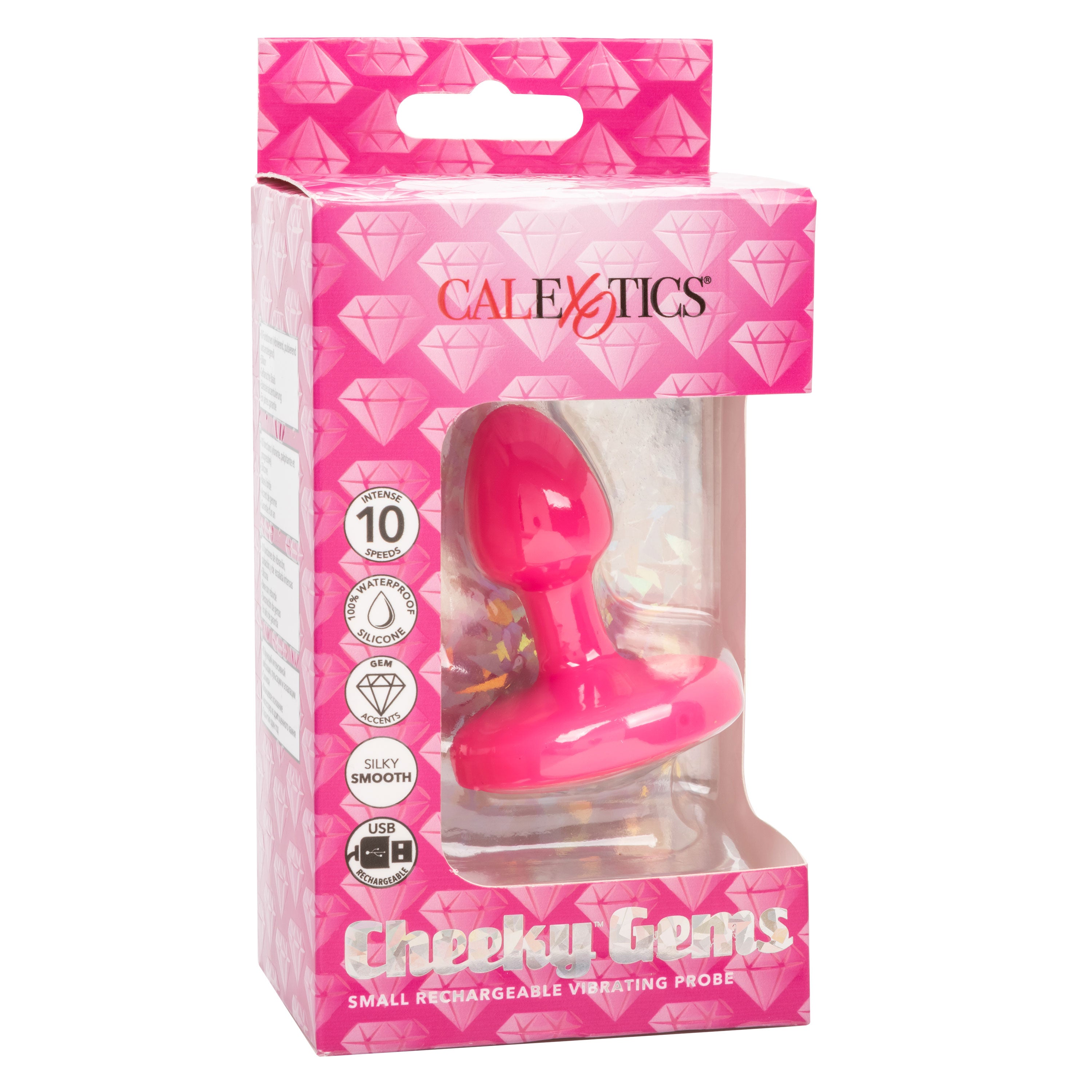 Cheeky Gems Small Rechargeable Vibrating Probe – Flexible Silicone Probe Vibrator > Anal Range > Vibrating Butt Plugs