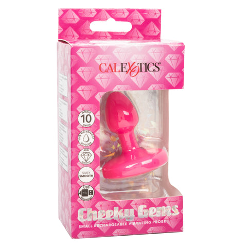 Cheeky Gems Small Rechargeable Vibrating Probe – Flexible Silicone Probe Vibrator > Anal Range > Vibrating Butt Plugs