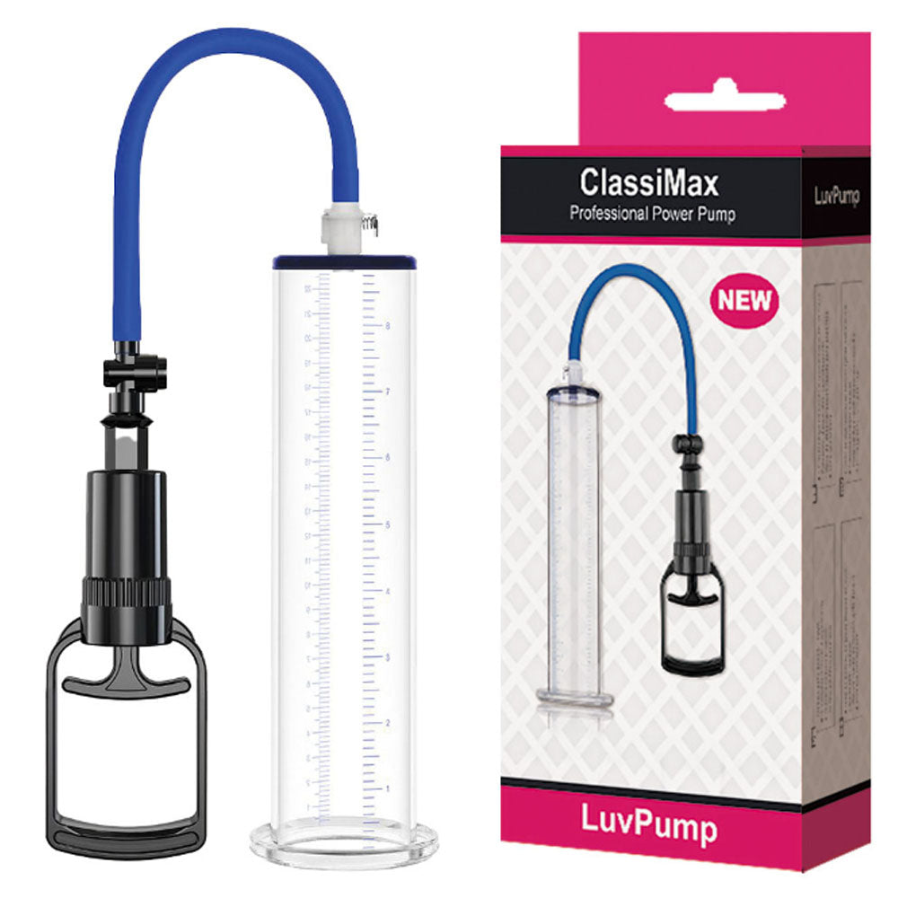 Luvpump Classimax XL Professional Power Pump Extra Large Penis Pump 30cm x 7.6cm Clear > Pumps > Penis Pumps Performance