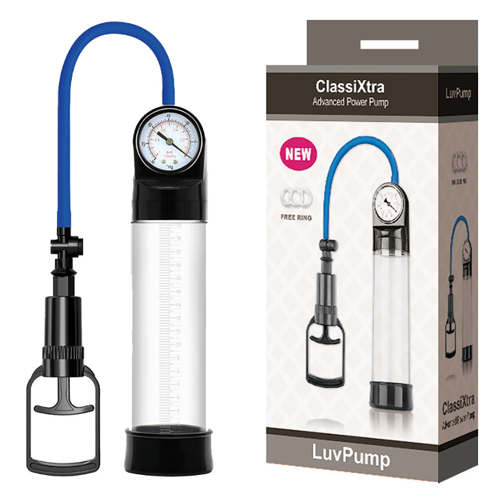LuvPump ClassiXtra Advanced Power Pump 20cm - Penis Pump with Gauge Clear > Pumps > Penis Pumps