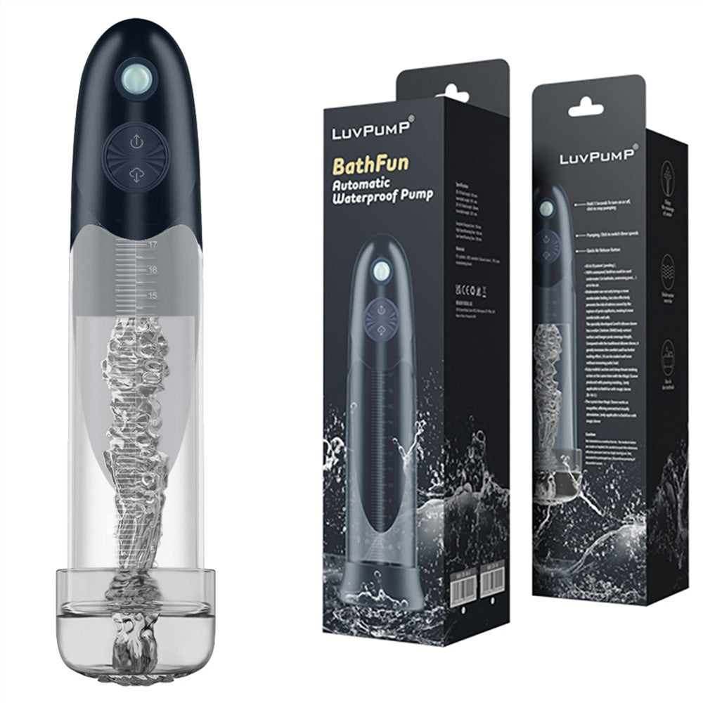 LuvPump BathFun – Waterproof USB Rechargeable Automatic Penis Pump Default Title > Pumps > Penis Pumps Electric