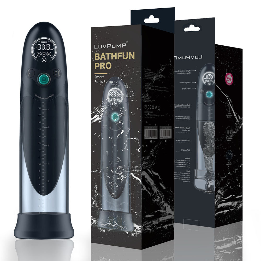 LuvPump BathFun Pro – USB Rechargeable Waterproof Automatic Penis Pump Black > Pumps > Penis Pumps Electric
