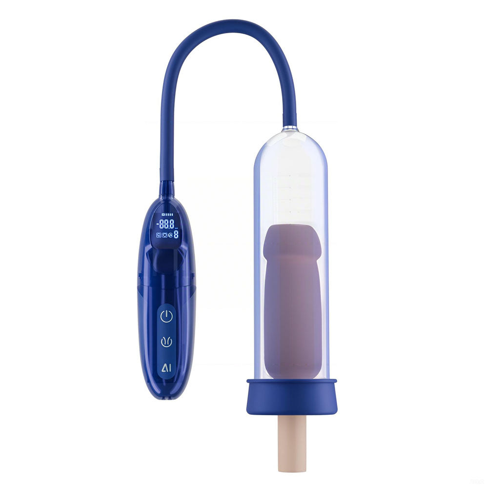 LuvPump Bathfun Pro Smart Aqua – Waterproof USB Rechargeable Penis Pump Blue > Pumps > Penis Pumps
