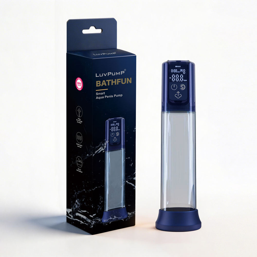 LuvPump Bathfun Smart Aqua – Waterproof USB-C Rechargeable Penis Pump Blue > Pumps > Penis Pumps Electric