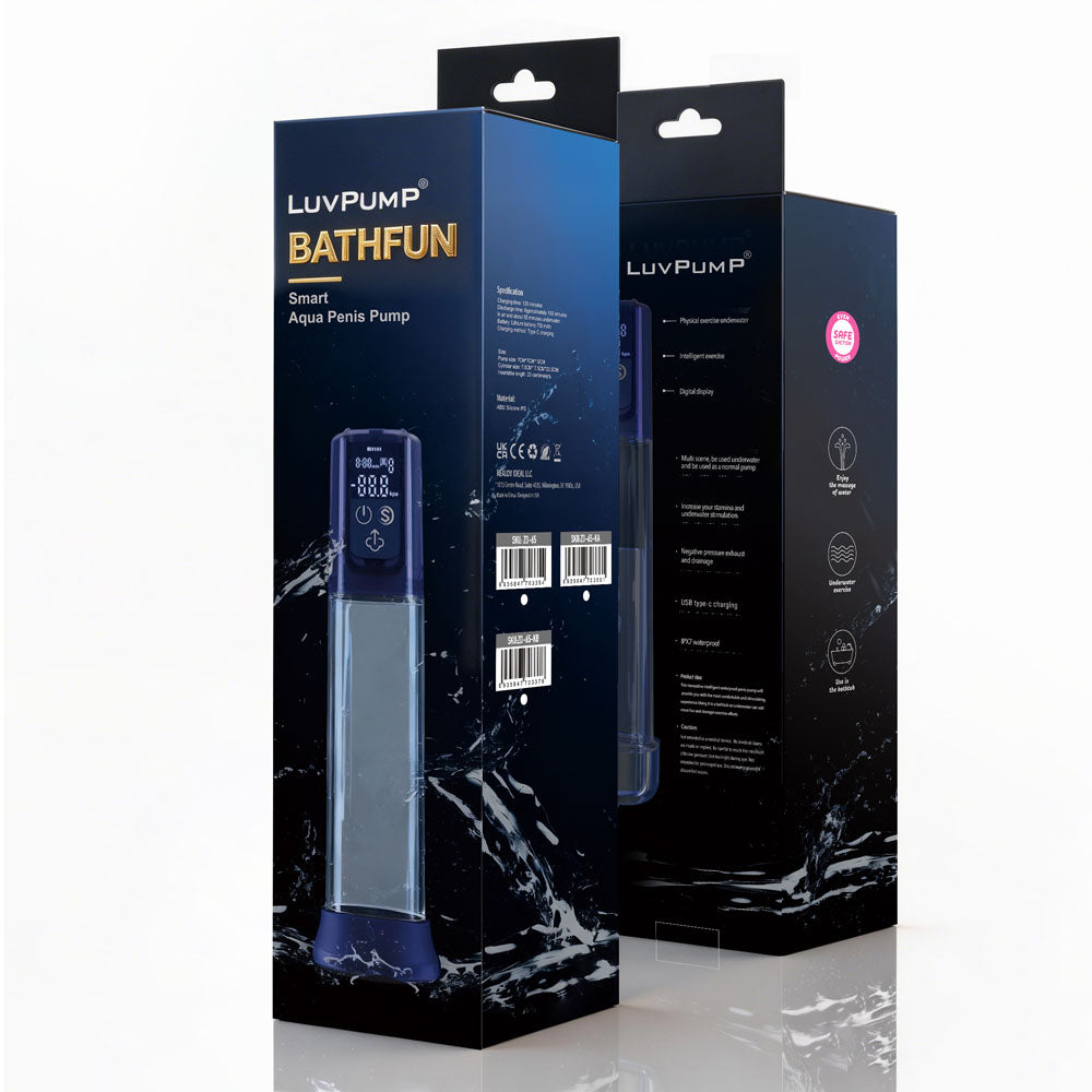 LuvPump Bathfun Smart Aqua – Waterproof USB-C Rechargeable Penis Pump > Pumps > Penis Pumps Electric