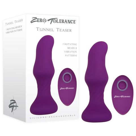 Zero Tolerance Tunnel Teaser 13.9 cm USB Rechargeable Butt Plug Purple Butt Plugs - Vibrating