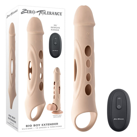 Zero Tolerance Big Boy Extender Light 8 Inch Insertable Penis Extender with Remote Control Beige > Sex Toys For Men > Penis Sleeves