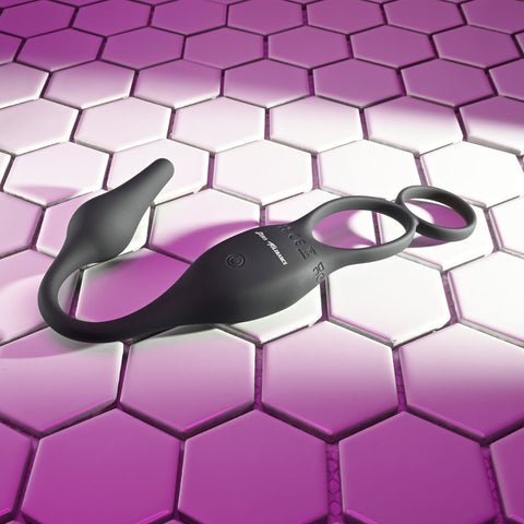 Zero Tolerance Plug and Tug Vibrating Plug and Penis Ring Combo Cock Rings Vibrating