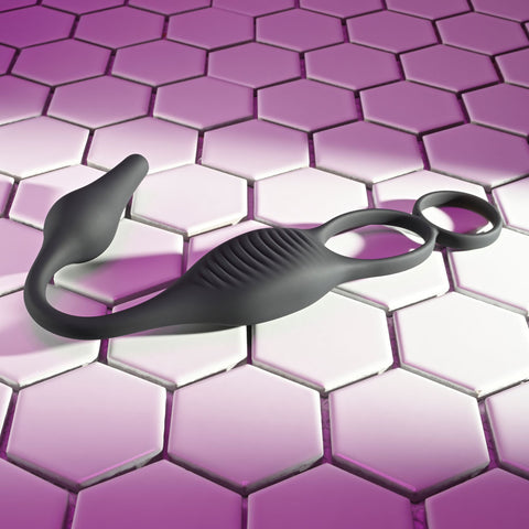 Zero Tolerance Plug and Tug Vibrating Plug and Penis Ring Combo Cock Rings Vibrating