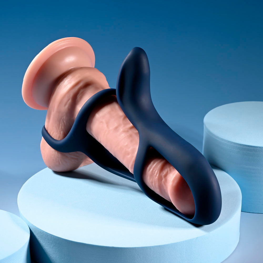 Zero Tolerance Big Time Navy Vibrating Sleeve > Sex Toys For Men > Penis Sleeves