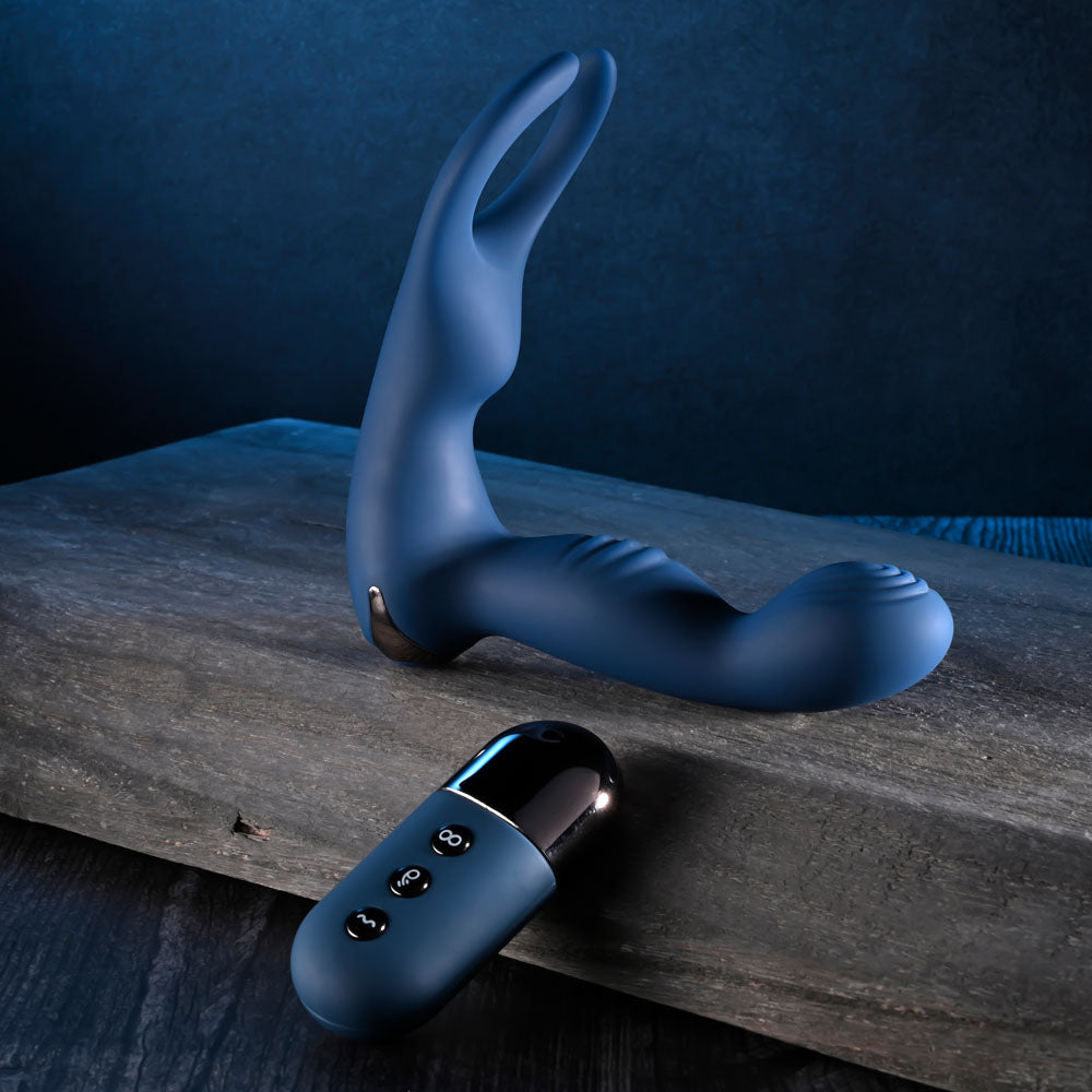 Zero Tolerance By All Means – USB Rechargeable Remote-Controlled 13.4 cm Prostate Massager with Cock Ring Secondary image