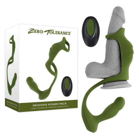Zero Tolerance Prostate Power Pack – USB Rechargeable Vibrating Prostate Massager Harness Green > Sex Toys > Couples Toys