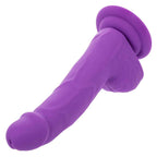 Neon Silicone Studs 6 Inch Dildo - Purple