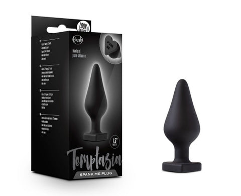 Temptasia Spank Me Butt Plug Black for Intense Pleasure and Sensation > Anal Range > Butt Plugs