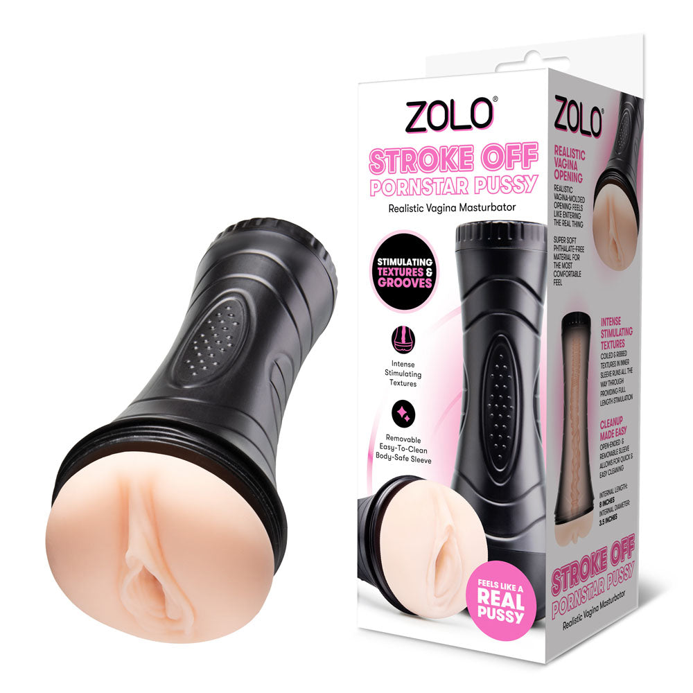 Zolo Pornstar Pussy – Textured Masturbator Sleeve > Sex Toys For Men > Masturbators > Manual