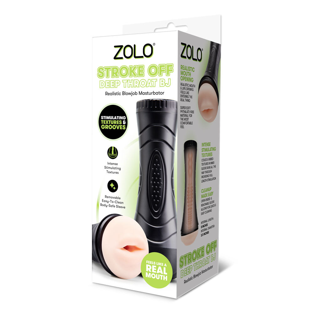 Zolo Deepthroat BJ – Textured Sleeve Male Masturbator > Sex Toys For Men > Masturbators > Manual