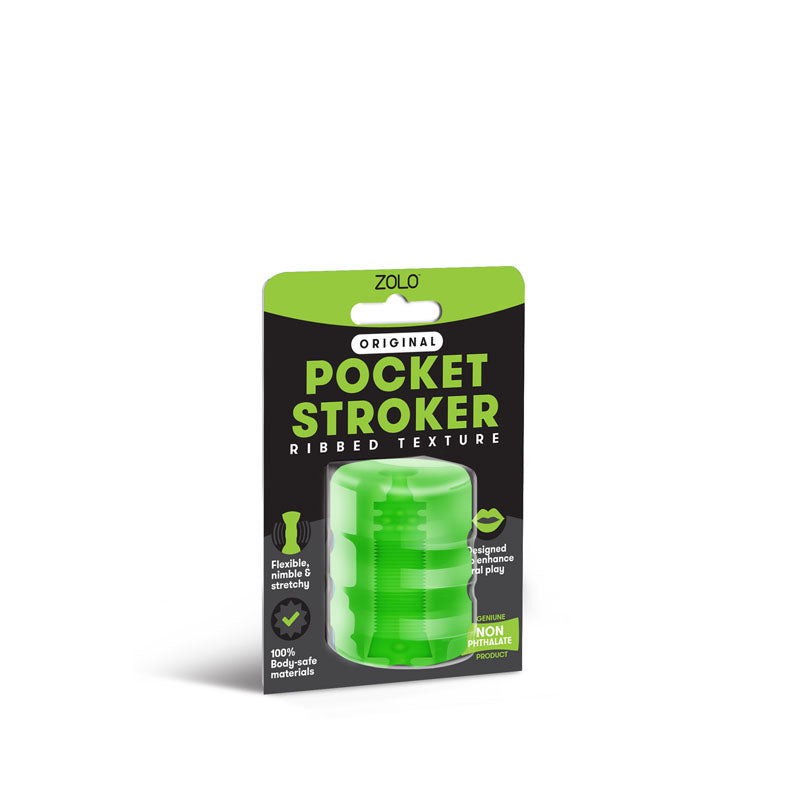 Zolo Original Pocket Stroker – Mini Textured Stroker Green > Sex Toys For Men > Masturbators Cup Main image