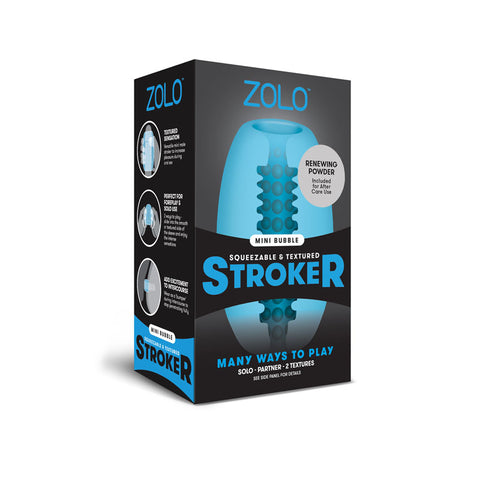 Zolo Mini Bubble Stroker - Stroker Blue Strokers - Manual