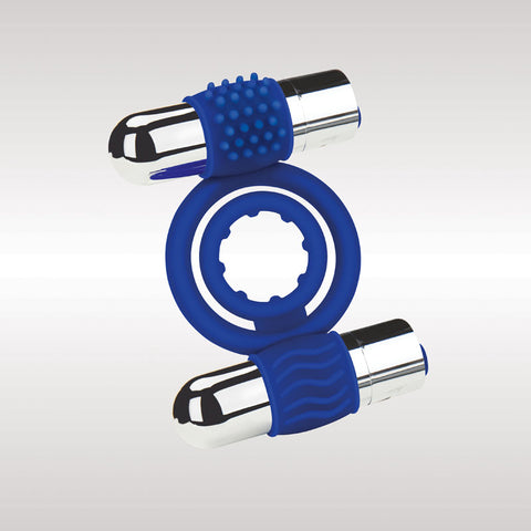 Zolo Rechargeable Duo Vibrating C-Ring - Dual Size for Ultimate Pleasure Cock Rings Vibrating