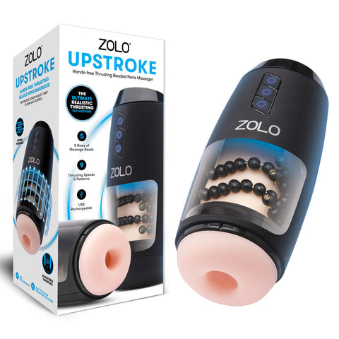 Zolo Upstroke - USB Rechargeable Auto Thrusting Masturbator Flesh Strokers - Auto
