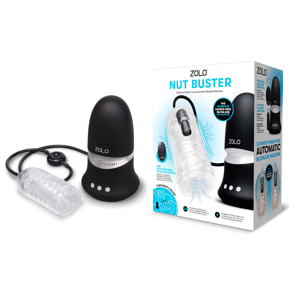 Zolo Nut Buster – Mains Powered Hands-Free Automatic Blowjob Machine Default Title > Sex Toys For Men > Masturbators > Vibrating