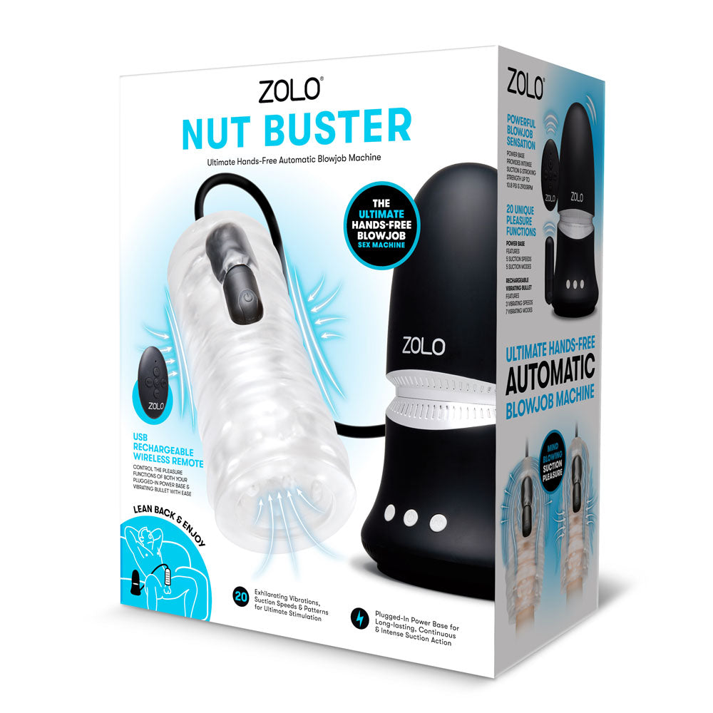 Zolo Nut Buster – Mains Powered Hands-Free Automatic Blowjob Machine > Sex Toys For Men > Masturbators > Vibrating