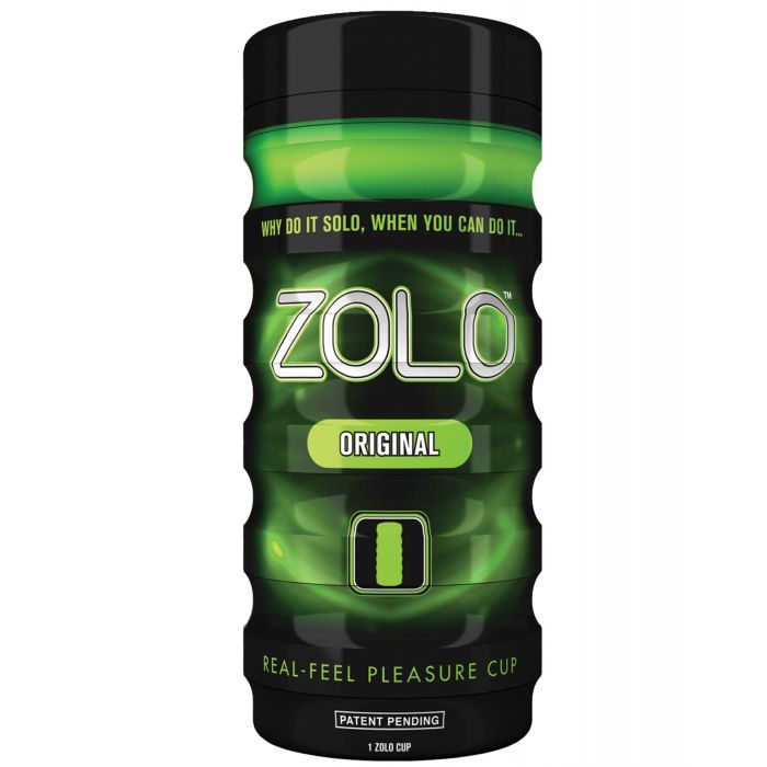 Zolo Original Masturbator Cup Ergonomic Textured Sleeve Green > Sex Toys For Men > Masturbators Cup