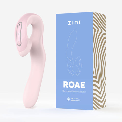 Zini Roae - Three-Way Precision Rabbit Vibrator - Pink Pink VIBRATORS-RABBIT