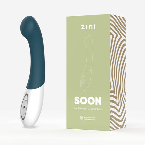 Zini Soon Dual Precision G Spot Vibrator Blue Vibrators