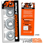 Rimringz Multi Size 3 Pack – Plush Soft Comfort Cockring Set Clear > Cock Ring > Sets