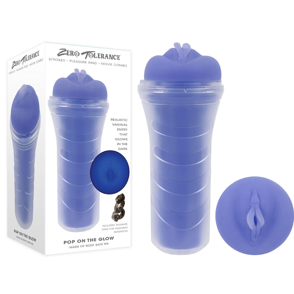 Zero Tolerance Glow in the Dark Purple Vagina Stroker > Sex Toys For Men > Masturbators > Manual Main image