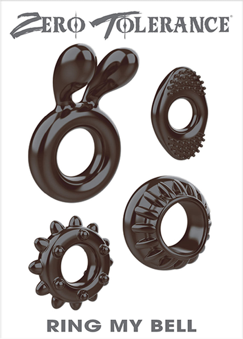 Zero Tolerance Ring My Bell Cock Rings Set of Four Secondary image