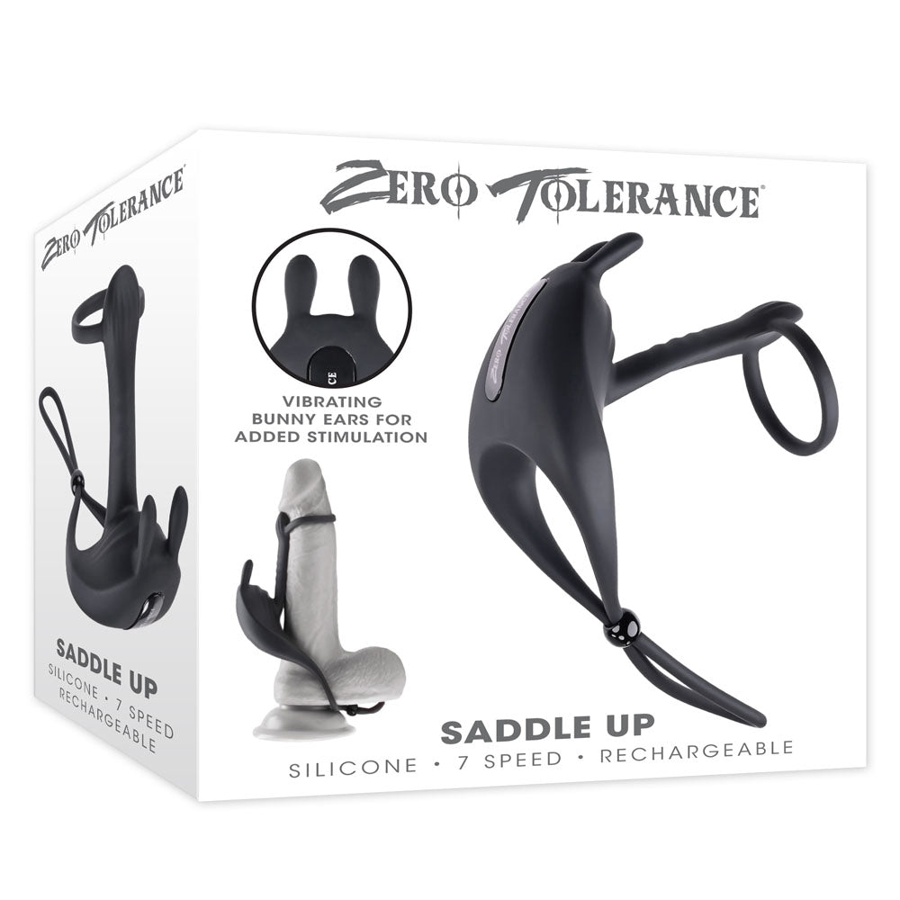 Zero Tolerance Saddle Up Vibrating Cock and Ball Rings > Cock Ring > Vibrating