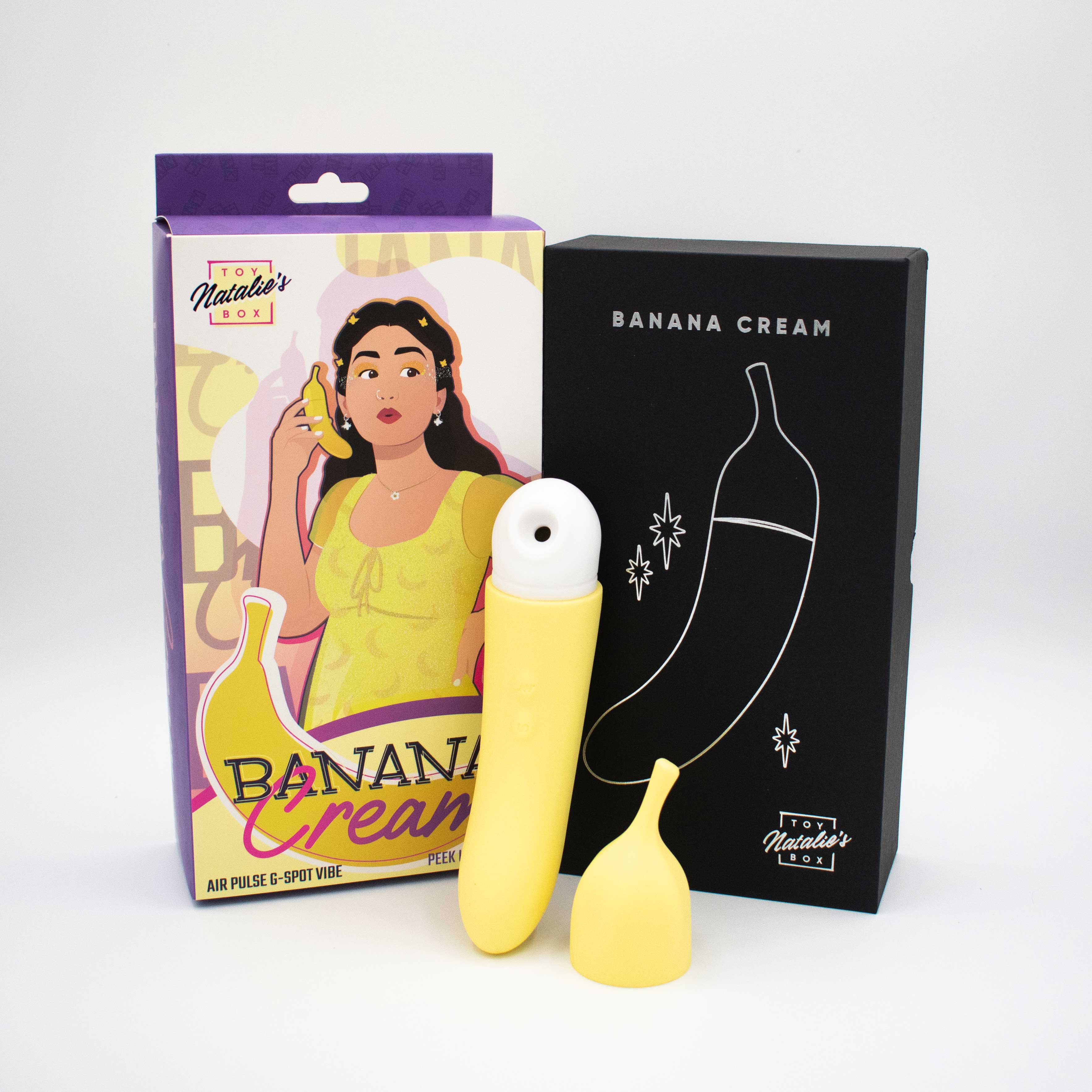 Banana Cream Yellow – G-Spot and Air Pulse Vibrator > Sex Toys For Ladies > Air Pulsation