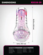 PDX Elite ViewTube XXL (Clear) – LED Stroker > Sex Toys For Men > Masturbators > Manual